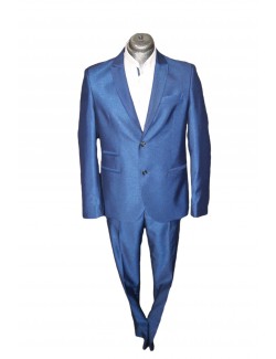 Slim Karcsúsított fazonú öltöny-Fényes Kék