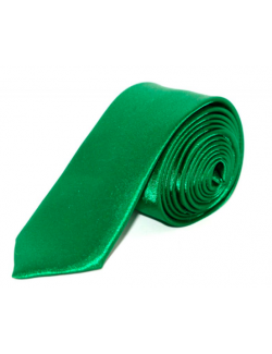 Slim Szatén nyakkendő - Zöld