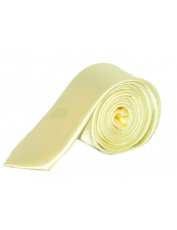 Slim Szatén nyakkendő - Sárga