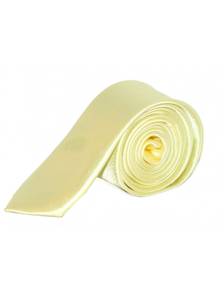 Slim Szatén nyakkendő - Sárga