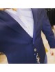 LB Premium Férfi sim fit öltöny-Kék